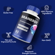 Brainergy Capsules, Advanced Maximum Strength Pills All Natural Cognitive Supplement, Brain ergy for Men and Women (2 Pack)