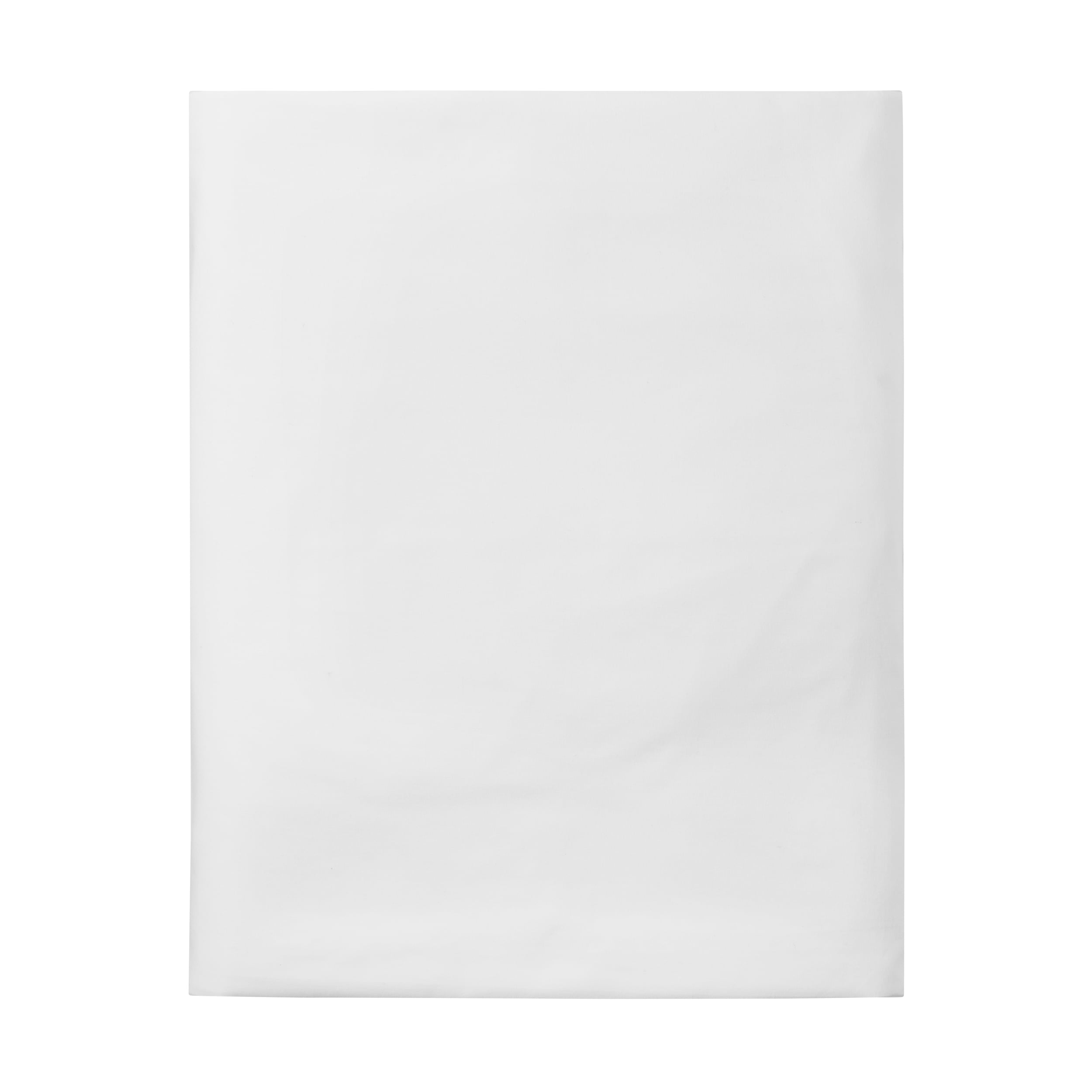 Mainstays 300 Thread Count Easy Care White Cotton Blend Percale Fitted Bed Sheet, Twin