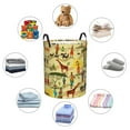 thumbnail image 4 of Fotbe Ethnic African Cesto de Ropa con Asas, Cesto Impermeable de Gran Capacidad, Bolsa de Lavado para Dormitorio, Cesto de Ropa con Ruedas y Asas-Medium, 4 of 6
