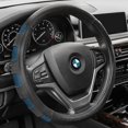 thumbnail image 1 of FH2005BLUE Steering Wheel Cover (Genuine Leather Sport Blue), 1 of 4