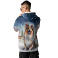 thumbnail image 5 of Hello Winter Shetland Sheepdog Welcome Snowy Night Watercolor Vintage All Over Print 3D Hoodie Unisex Merch Hoodies Sheltie Dog Lover Gifts - 01011, 5 of 6