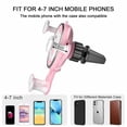 thumbnail image 5 of Car Mobile Phone Holder, Car Accessories, Air Vent Clip Holder, Cute Car Mobile Phone Holder For 4-7 Inch Smartphone-pink, 5 of 5