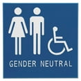 thumbnail image 2 of Advantus 97079 8 x 8 Po Signe ADA Neutre pour le Genre - Homme & 44; Femmes & Fauteuil Roulant, 2 of 2