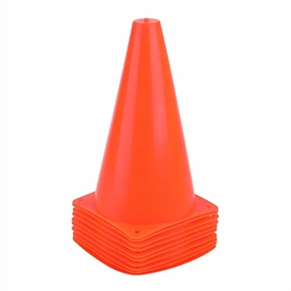 Juego de 10 conos de tráfico Training Traffic Cones Fragraim de 9 pulgadas, color naranja