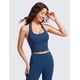 thumbnail image 2 of Top deportivo CRZ YOGA Butterluxe Halter con espalda abierta y copas removibles azul marino XS, 2 of 3