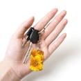 thumbnail image 4 of Uemuo 3D Sunflowers Pattern Rectangular Metal Keychain - Durable, Stylish, and Personalized Key Ring for Men and Women,Engraved Keychain,Gift Slim Sturdy Keychain, 4 of 7