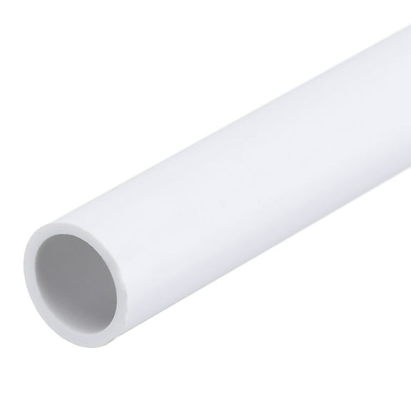 Uxcell Rigid Round Pipe 8mm ID 10mm OD 8" Length White High Impact for Water Pipe, Crafts, Cable Sleeves