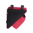 thumbnail image 2 of Bolsa para cuadro de bicicleta, bolsa para montar, bolsa de almacenamiento, impermeable, tela Oxford, tubo frontal para ciclismo Rojo con Bolsa Cola Bolsas para cuadro de bicicleta, 2 of 8