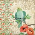 thumbnail image 2 of Brent, Paul 12x12 Black Ornate Wood Framed with Double Matting Museum Art Print Titled - Blossoming Birds Sq II, 2 of 4