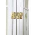 thumbnail image 3 of Legacy Decor Floral Accented 3 Panel Room Divider, 71" Tall, White, 3 of 3