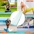thumbnail image 5 of VEVOR Gymnastics Air Mat, 4 inch Thickness Inflatable Gymnastics Tumbling Mat, Tumble Track with Electric Pump, Training Mats for Home Use/Gym/Yoga/Cheerleading/Beach/Park/Water, 20 ft, Mint Green, 5 of 10