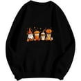 thumbnail image 4 of WFJCJPAF 2025 New Thanksgiving Women'S Thanksgiving Tops and Sweaters,Women's Round Neck Printed Long Sleeve Hoodless Sweatshirts Top,Thanksgiving Tops for Women - Black XS, 4 of 4