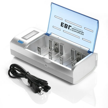 Condition photo showing New/Like New for EBL LCD Display Battery Charger for AA AAA C D 9V Ni-CD Ni-MH Rechargeable Batteries with Charging Cable