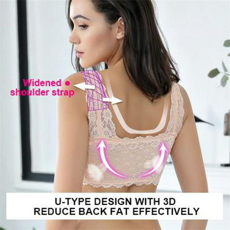 YWDJ Bras for Women Push Up No Underwire for Sagging Breasts Breathable  Ladies Fashion No Steel Ring Seven Breasted Lift Breasts Underwear Everyday