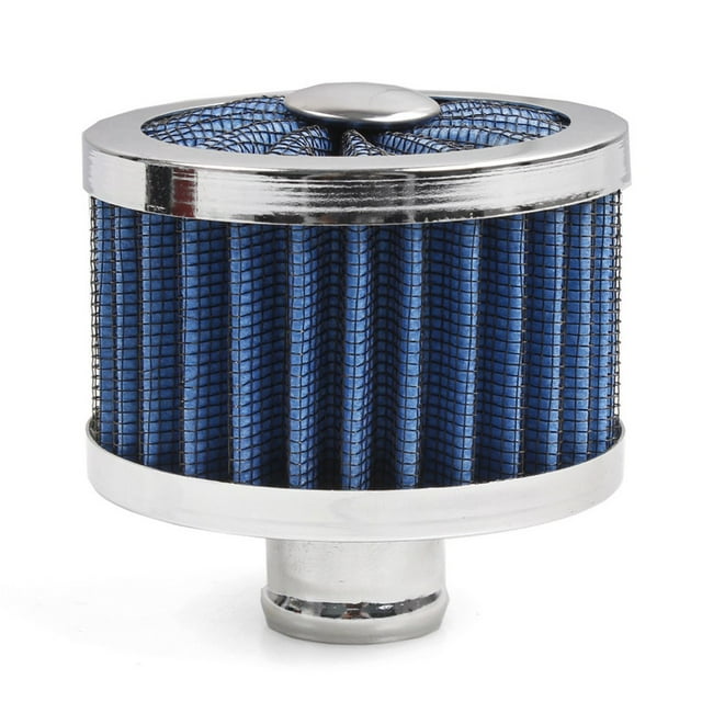 23Mm Car Air Filter Cold Air Intake Filter High Flow Vent Valve Cover Breather Blue