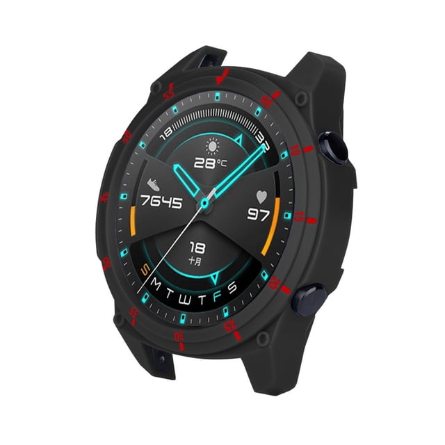 TPU Thin Soft Watch Case for Huawei Watch GT2 46mm, PC Bumper, Full Protection Anti - Scratch, Precise Cutouts, Lightweight, 1pc, Multiple Colors