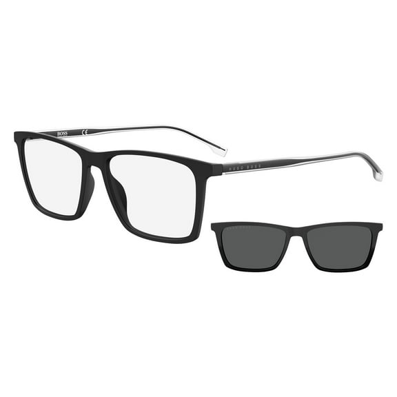 Hugo Boss 1151/cs Full Rim Rectangular Matte Black Sunglasses