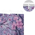 thumbnail image 3 of FREEAMG Peach Blossom Shower Curtain Waterproof Washable Shower Bath Curtain 60x72 Inch Bathroom Decoration Fabric Shower Curtains with 12 Hooks, 3 of 6