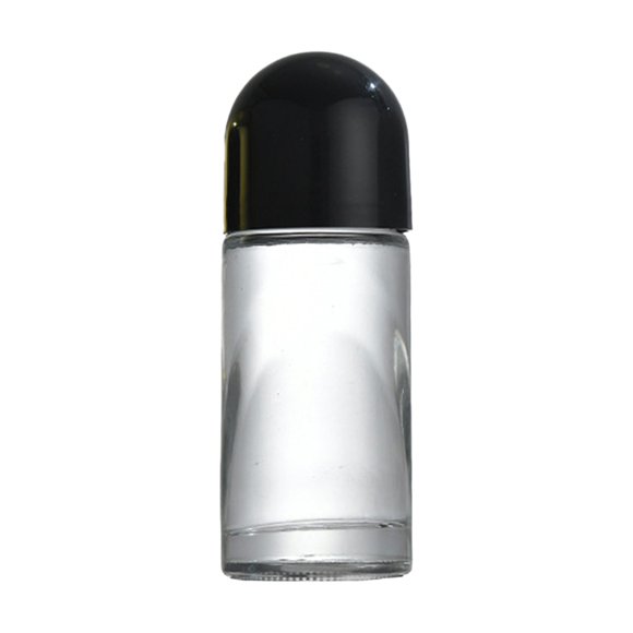 TIELUTT Large Roller Transparent Glass Bottle for Liquor Massage and Important Acrylic Containers Rubber Made Revile Glass Food Prep Containers with Lids Kitchen Canisters Laundry Containers for Orga