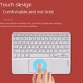thumbnail image 3 of Teclado Bluetooth para teléfono móvil, tableta, iPad, ordenador, teclado inalámbrico a todo color con pantalla táctil y silenciador magnético para oficina, 3 of 5