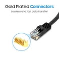thumbnail image 5 of Cmple - Cat5e Ethernet Patch Cord, RJ45 Internet Network Cord, Cat5e Cable, UTP LAN Wire, Ethernet Cat5e Cable for Consoles, Router, TV, Modem - 50 Feet, Black, 5 of 7