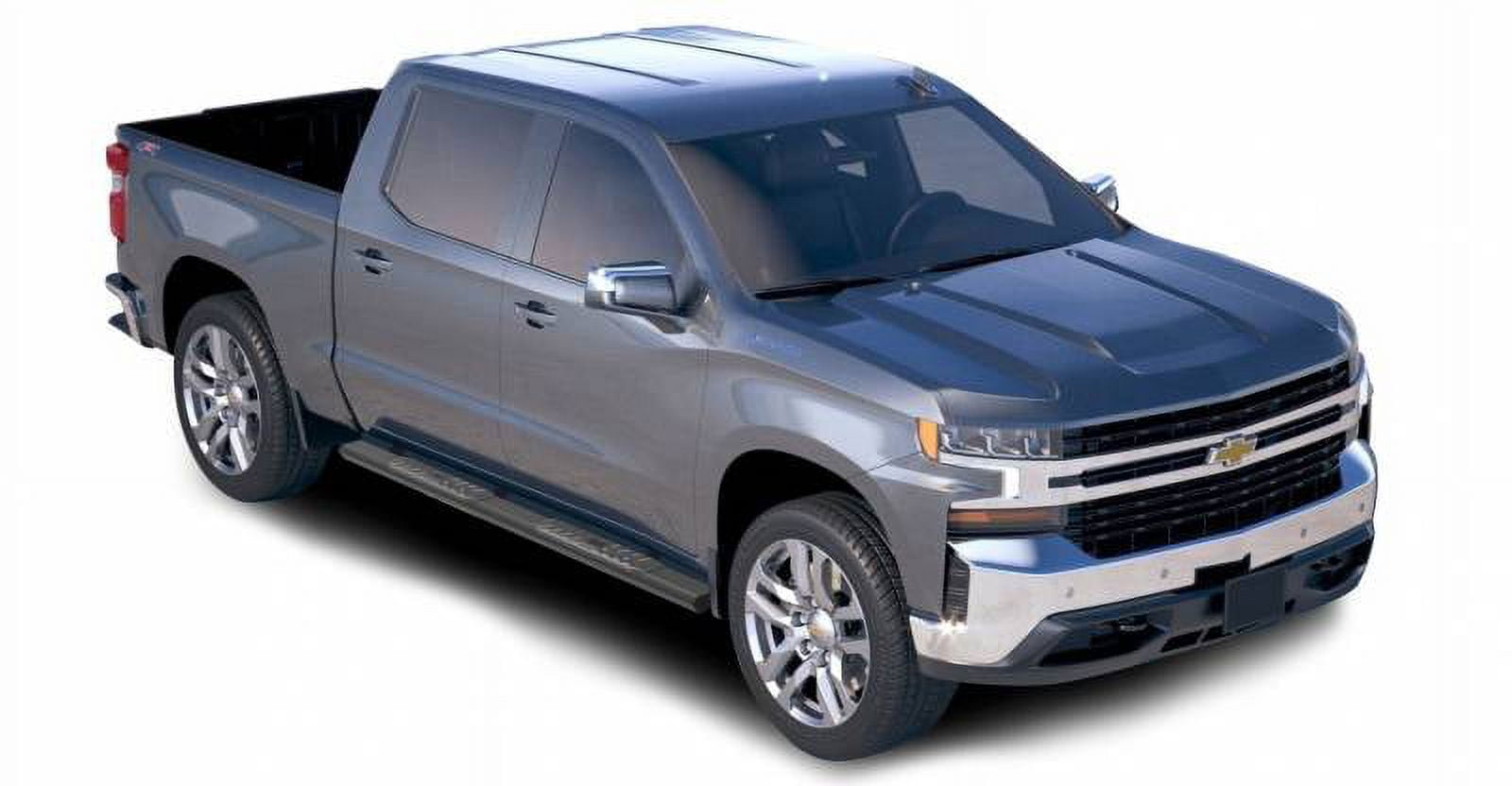Black Horse Epic Running Boards Black Compatible with 19-23 Silverado 1500|Sierra 1500|22 Silverado 1500LTD|1500 Limited|20-23 Silverado 2500HD|3500 HD|Sierra 2500HD|3500 HD-E0379