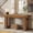 Mix Brown, variant on Tribesigns 63-Inch Entryway Table, Farmhouse Console Table Sofa Table Behind Couch with Double Pedestal for Living Room, Hallway, Foyer, Black