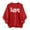 A-Red Sweatshirts for Women, variant on Qzwdhjm Mock Neck Sweatshirt for Women Valentine's Day Love Printed Pullover Winter Classy Tops Red M