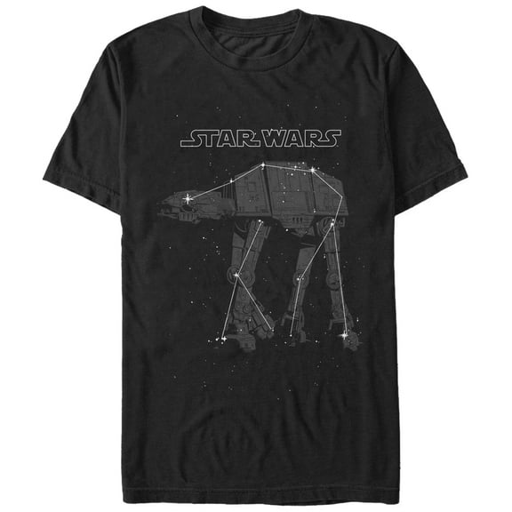 Men's Star Wars Constellation AT-AT Walker Graphic Tee Black 2X Large