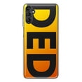 thumbnail image 1 of MUNDAZE Samsung Galaxy A13 Shockproof Clear Hybrid Protective Phone Case Orange Yellow Clear Funny Text Quote Ded Cover, 1 of 6