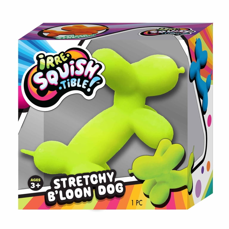 JA-RU Irre-Squish-tible Stretchy B'loon Dog Colorful Moldable