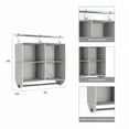 thumbnail image 2 of Better Homes & Gardens Gray 4-Shelf Hanging Closet Organizer with Rack, 2 of 11