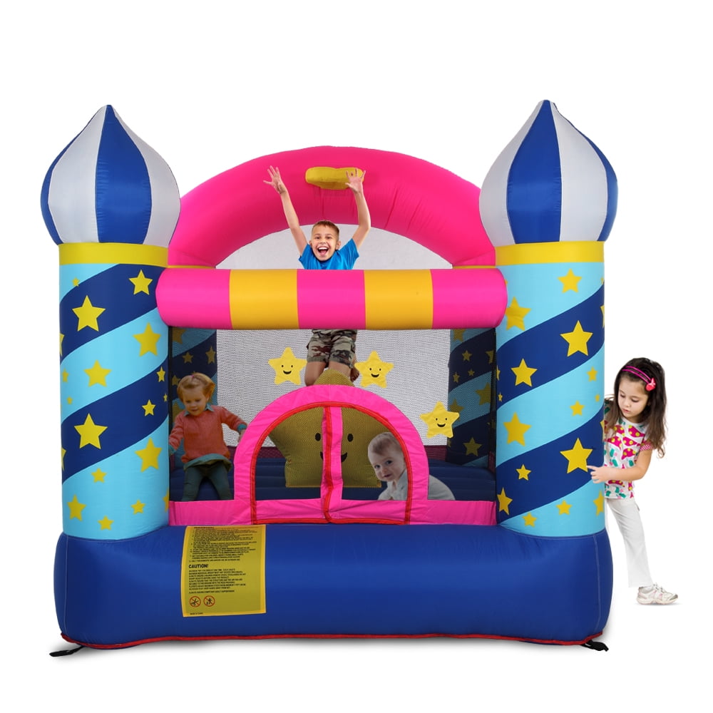 Inflatable Bouncer with Air Blower, BTMWAY Castle Theme Inflatable