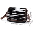 thumbnail image 2 of Animal Print Zebra Vintage Crossbody Bag for Women Medium Leather Hobo Bags Shoulder Bag Classic City Leather Satchels, 2 of 8