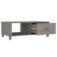 thumbnail image 5 of vidaXL Coffee Table HAMAR Light Grey 100x55x35 cm Solid Wood Pine, 5 of 5