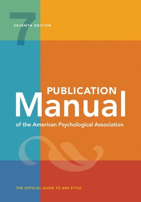 Pre-Owned Publication Manual (Official) 7th Edition of the American Psychological Association (Spiral-bound) 1433832178 9781433832178
