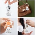 thumbnail image 3 of unbranded 3Ud Llaveros De Token De Compras En Metal Plateado Con Y Decorativo, 3 of 8