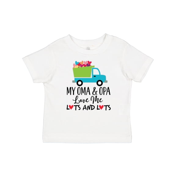 Inktastic My Oma and Opa Love Me Grandson Truck Boys Baby T-Shirt