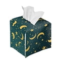 thumbnail image 6 of ZUXONGSY Galaxy Moon Square Tissue Box Cover Star Modern PU Leather Tissue Box Holder Waterproof Leather Tissue Box Cover for Bathroom,Car,Bedroom, Hotel, Office, 6 of 7