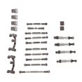 thumbnail image 1 of RC Car Pull Rod Kit, Aluminum Alloy Shocks Absorber and Tie Rods with Bracket Components for WPL C24 C14 C14K C24K RC Vehicle, 1 of 7