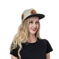 thumbnail image 4 of Adjustable Baseball Cap, Patriotic Sunflower Flag Flat Bill Trucker Flat Brim Hats Dad Hat for Men Women - Snapback Hat Adjustable Size, 4 of 7