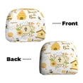 thumbnail image 6 of Kdxio Farm Bee Cute Honey Pattern Print 2 Piece Car Head Rest Covers Set Auto Front/Rear Seats Headrest Cover Universal Fit Most Cars,Sedan, SUV, 6 of 9