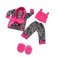 thumbnail image 2 of Juego de Ropa para muñecas de 18 pulgadas Zulema 4 piezas camisa con manchas pantalones tirantes pantuflas, 2 of 4