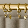 thumbnail image 2 of Better Homes & Gardens Plated Brass Curtain Clip Rings (7 Pack), 2 of 8