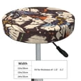 thumbnail image 4 of Naloa Vector Butterflies Round Bar Stool Cushion Cover 12-14 inch, Fits Kitchen, Office, Restaurant Chairs - 12 inch, 4 of 7
