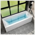thumbnail image 2 of Eviva Nova Alcove 60 in. Acrylic Bathtub with Right Hand Drain, 2 of 6