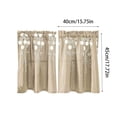 thumbnail image 3 of Deeceymbur Small Window Short Curtains Embroidered Semi Curtains Bedroom Door Curtains Light Blocking Decorative Valance, 3 of 7