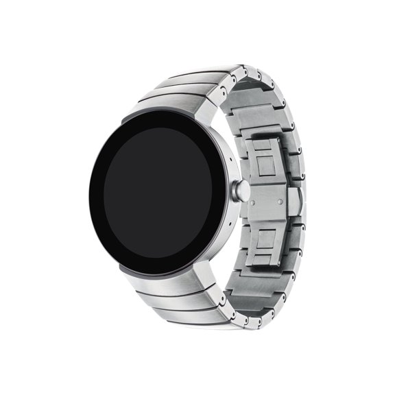Movado 3660017 Connect Smart Watch Black Dial Silver Band with Charger