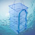 thumbnail image 5 of Higoodz Fish Drying Net, Collapsible Mesh Hanging Drying Rack Net Anti-Fly Cage Dry Food Storage Carrying Bag Collapsible Drying Net, 5 of 9
