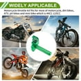 thumbnail image 3 of Empuñadura del Acelerador de 22mm Unique Bargains con 1 cable de acelerador blanco de 120cm, 1 par de fundas de manillar verdes y accesorios de tornillo de aleación de aluminio y goma para motocicleta, 3 of 6